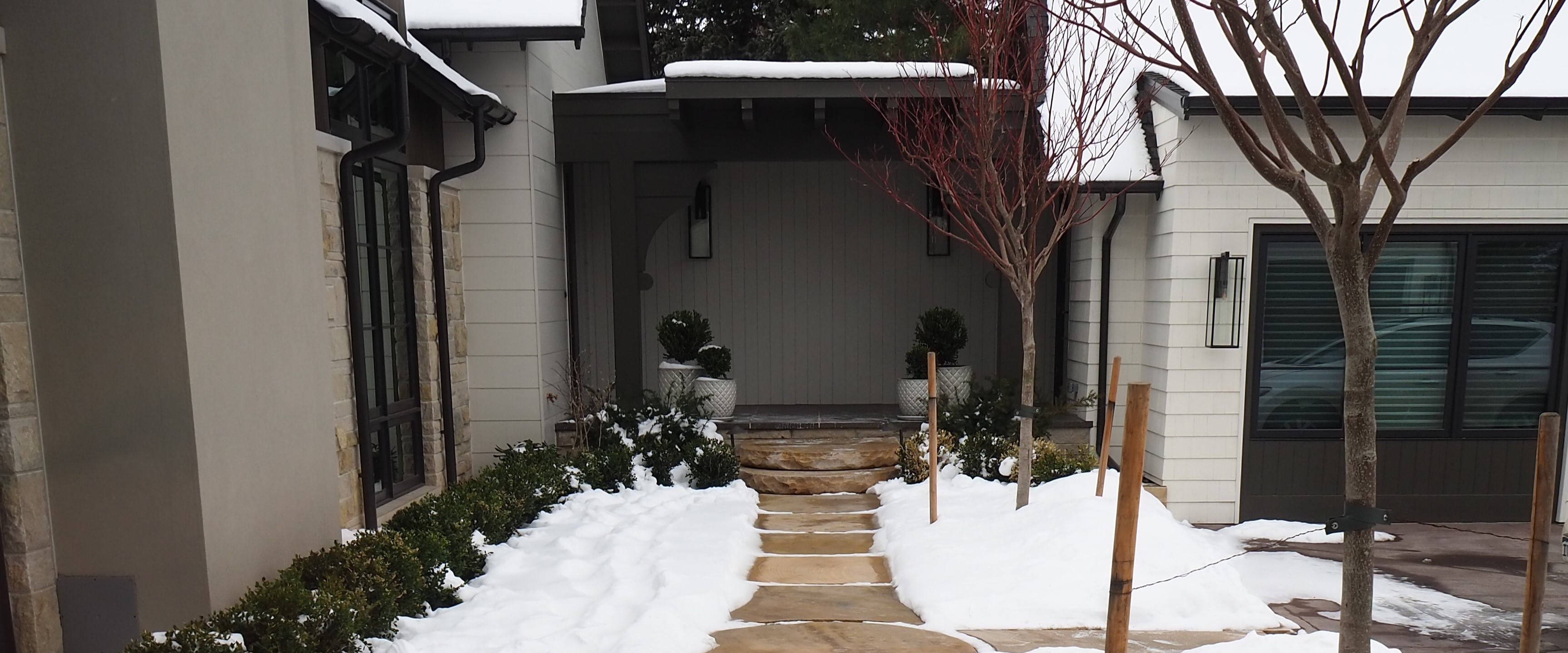 Snow Melting Cable Application on Walkway